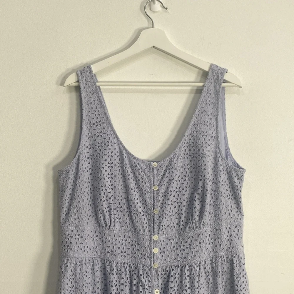 J. Crew Eyelet Midi Dress Cotton 16T - Picture 3 of 12